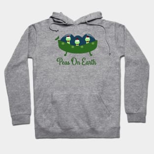 Peas on Earth Alien Holiday Design Hoodie